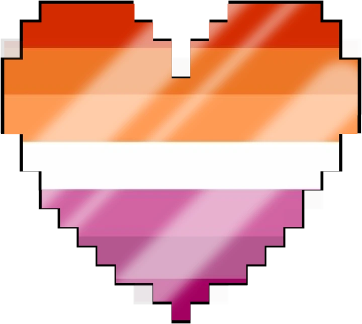 LesbianFlagPixelHeart emoji