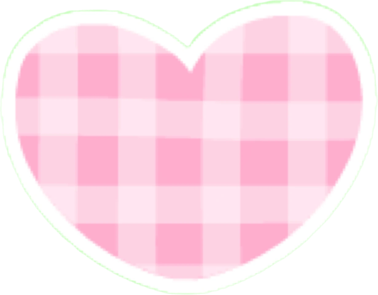 GinghamHeartPink emote