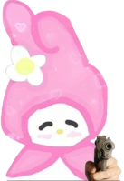 166_MyMelodyGun emote