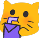 blobCatDrink emoji