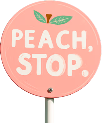 Peachstopsign emote