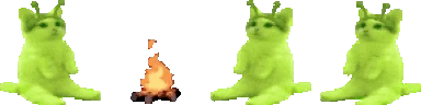 glorpsittingverycomfortablearoundacampfirewithitsfriends emoji