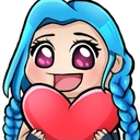 JinxHeart emote