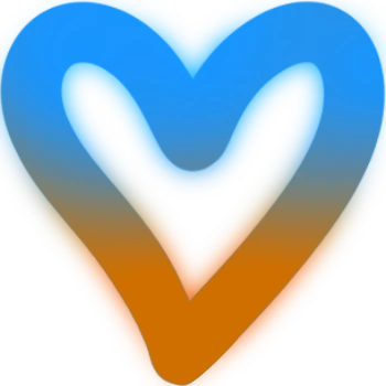 Heart_BlueOrange emote