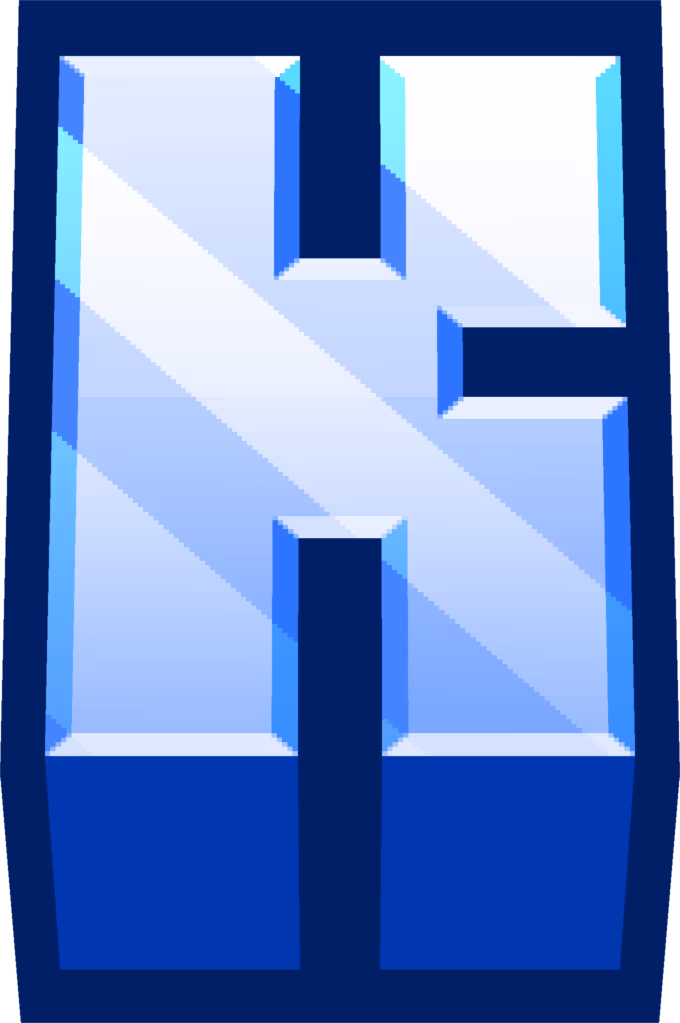 minecraft_blue_K emote