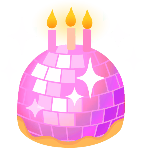 PinkDiscoCake emote
