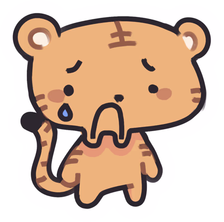 Cryingtigereomji emote