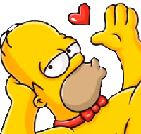 Homer_kiss emote