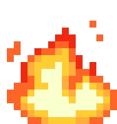 PixelOrangeFire emoji