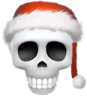 SantaSkull emote