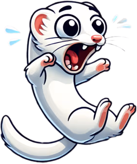 weasel_jumpscared emote