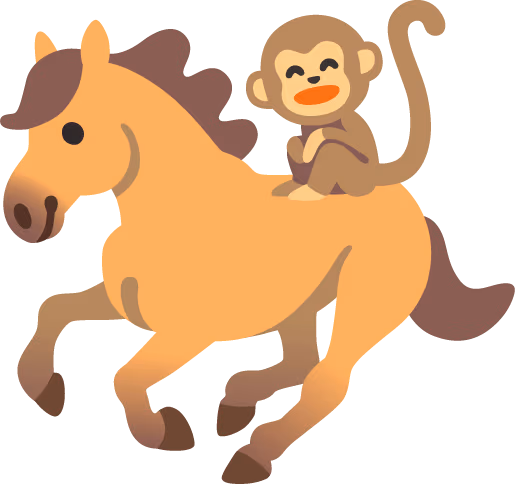 MonkeyonHorsie emote