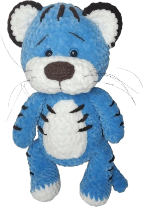blue_tiger_crochet_plushie emoji