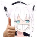 ShirakamiFubuki_ThumbsUp emote