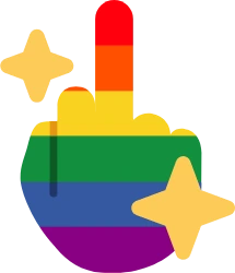 lgbt_middle_finger emoji