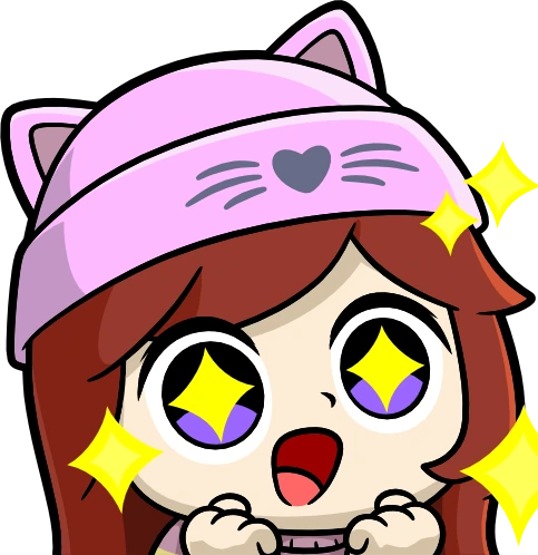 PinkBeanieSurprised emote