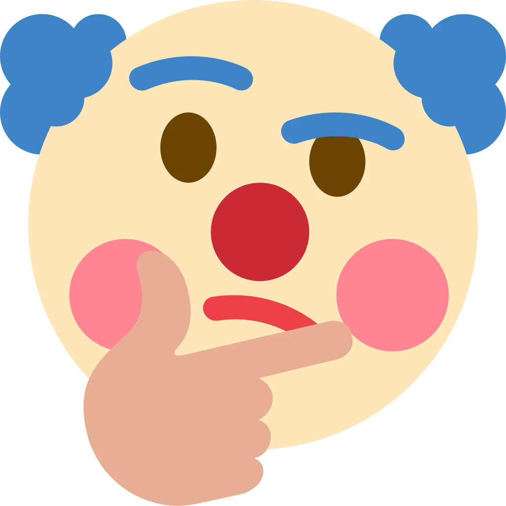 clown_thinking emote