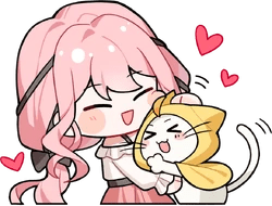 NikkiMomoCuddle static emote