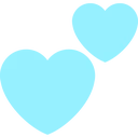 PastelBlueHearts emote