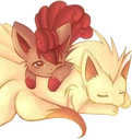 vulpix_ninetales_cuddle emote