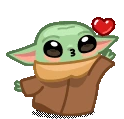 BabyYodaKiss emoji