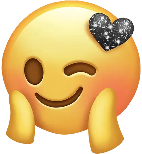 Black_Sparkle_Wink emote