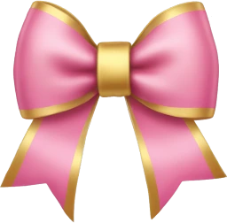 Pinkgoldbow emote