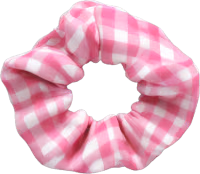 Pink_white_plaid_scrunchie emote