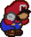 PaperMarioCrouch emote