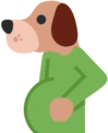 pregnant_dog emote