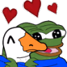 peepoGooseLove emote