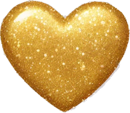 Goldglitterheartx emote