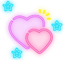 NeonHearts emote