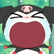 KuromiBawling emote