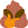 AlienThinkPoop emote