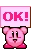 KirbySignOK emote