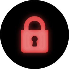 NeonRedPadlock emote