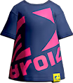 NavyDecaLogoTee emote