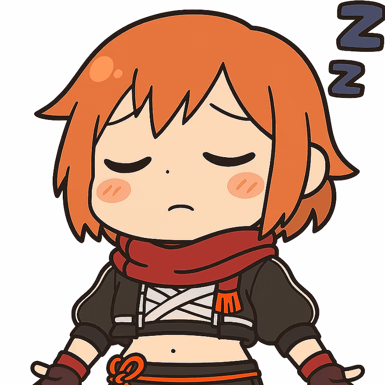 Hiyorisleeping emote