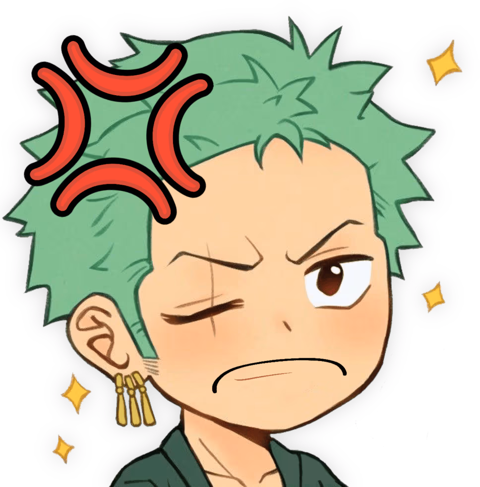 Zoro_MadPout emote
