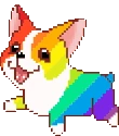 Rainbow_Corgi emote