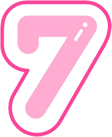 pink_number_7 emoji