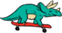 Skater_Dino emote