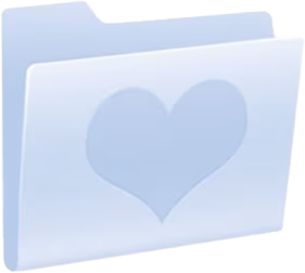 blueheartfolder emote