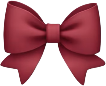 burgundy_red_bow emote
