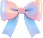 Pastelpinkandbluebow emote