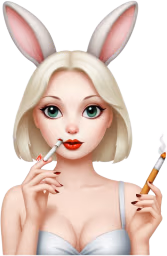 Sexy_smoking_bunny emote