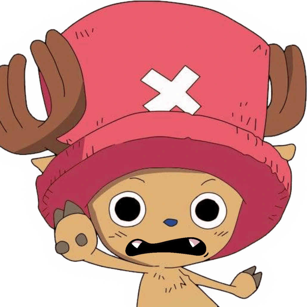 Chopper_ScaredConcerned emote