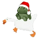 frogeOnAGoose animated emote
