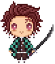 pixel_tanjirou emote